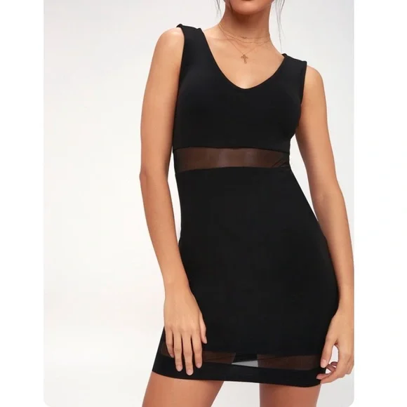 Lulus Mesh Black Bodycon Dress - Picture 3 of 11